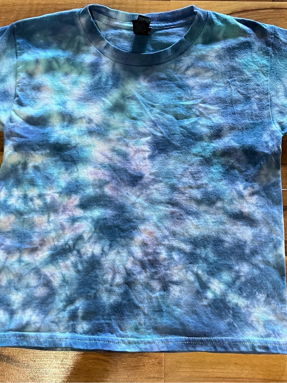 Kids Tie-Dye Blue Short Sleeve Tee